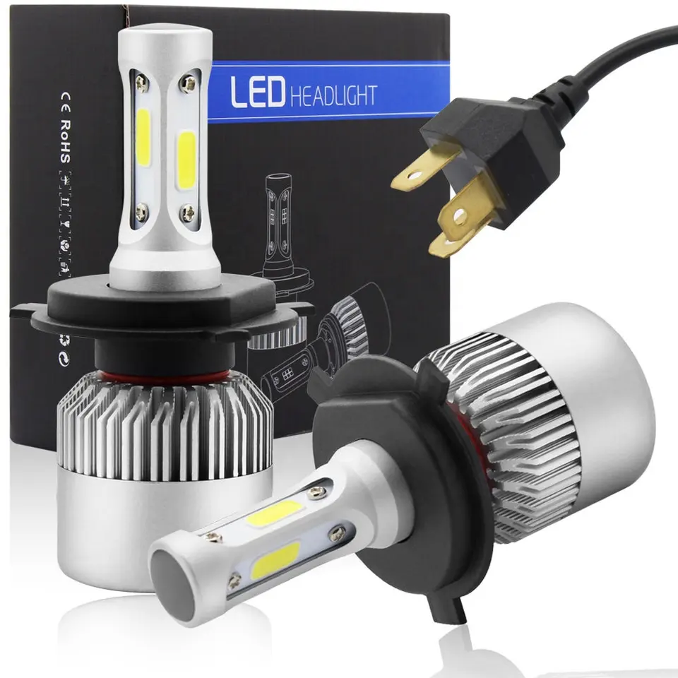 Ampoule LED S2 6000K – H1 H4 H7 H11 9005 9006 9012 – Kit 2 Ampoules