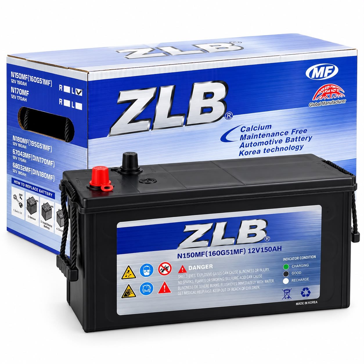 Batterie ZLB N150MF (12V 150AH)
