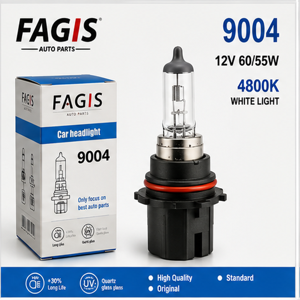 Ampoule Halogène FAGIS 4800K – H1 H3 H4 H7 H9 H11 H13 H15 H16 880 881 9004 9005 9006 9007 9012