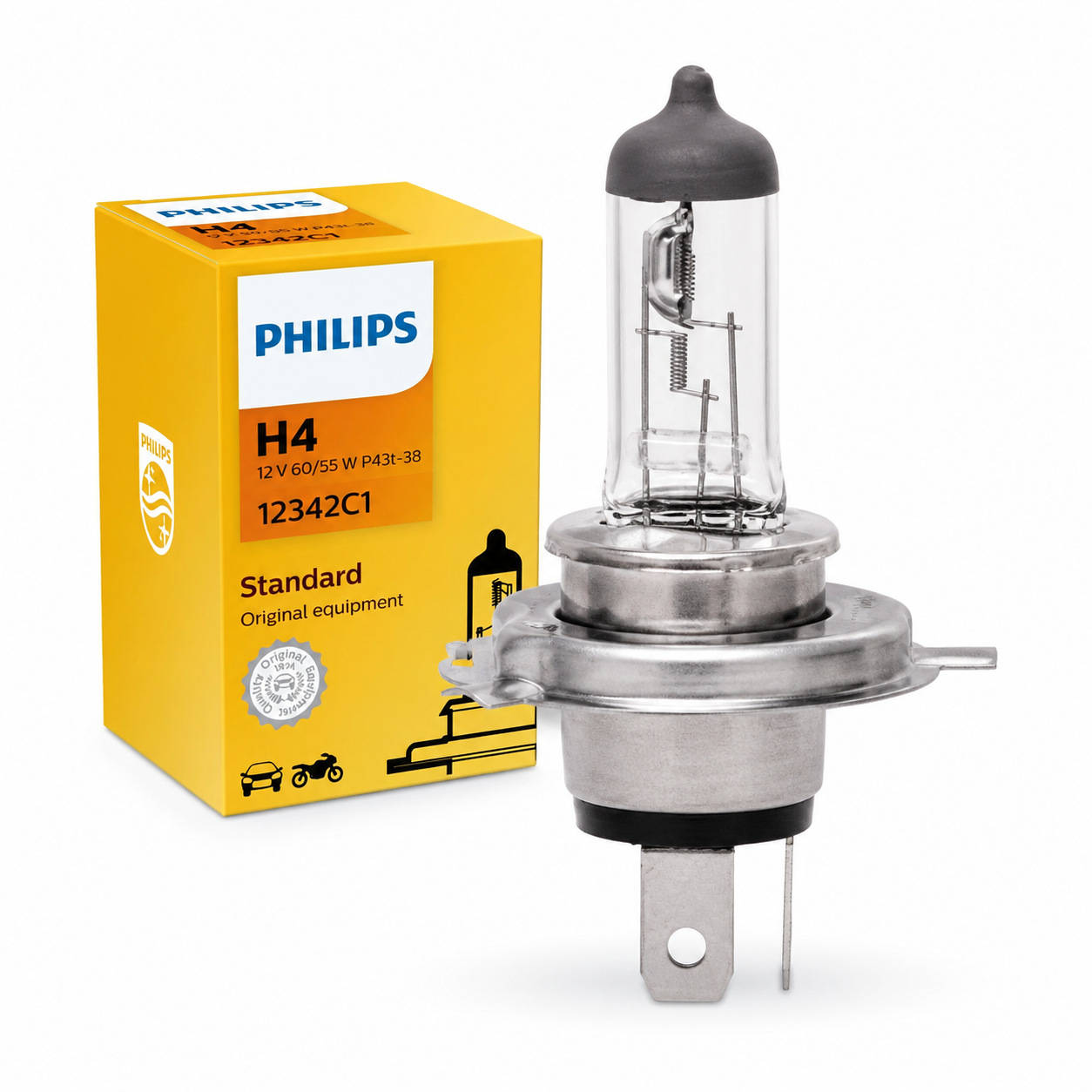Ampoule Halogène Philips – H1, H4, H7, H11, 9005/HB3, 9006/HB4