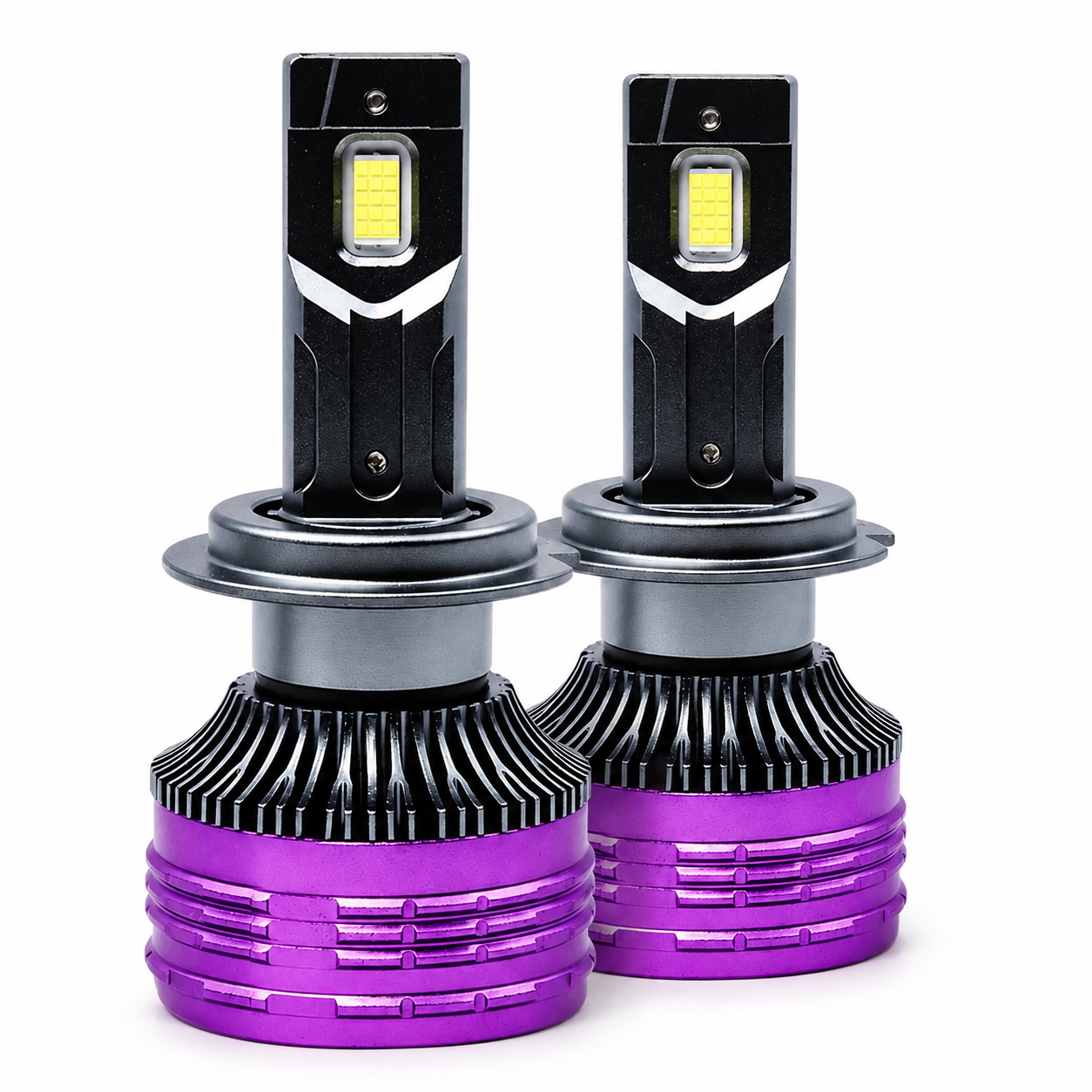 Ampoule LED M12 200W / Paire – H1 H3 H4 H7 H11 9005 9006 – 2 Tubes Cuivre
