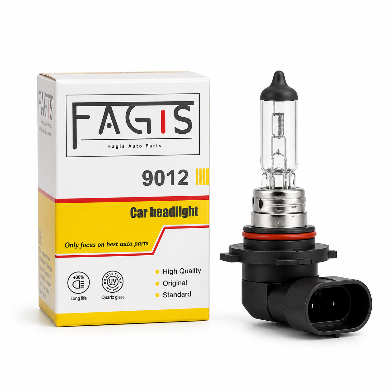 Ampoule Halogène FAGIS 3350K – H1 H3 H4 H7 H9 H11 H13 H15 H16 880 881 9004 9005 9006 9007 9012