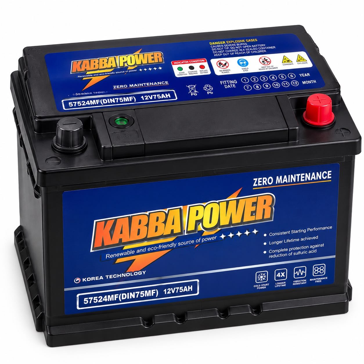 Batterie KABBA power - 12V 75ah